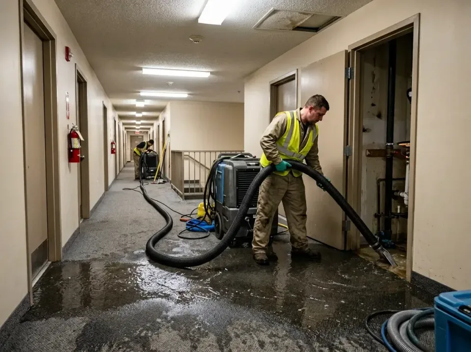 multi-unit-apartment-hallway-f-005 — frequently asked questions, Emergency Burst Pipe Water Extraction & Removal in Terrytow…